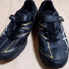 asics ブラック/ゴールド スニーカー レーザービーム　24.5cm
