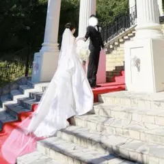 mirror mirror ウェディング ベール コーム付き　80×250