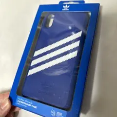 新品　廃盤　iPhoneXR ケース adidas 3ライン　ブルー