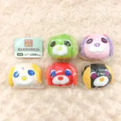 お茶犬 フェイスマスコット 全5種 フルコンプ