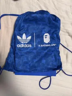 adidas ✖︎A BATHING APE ナップサック adidas A BATHING APE メッシュナップサック（靴紐おまけ付き