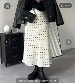 prose verse ★サテンドットバイアススカート