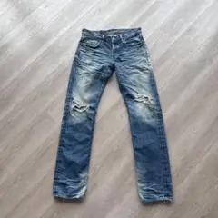 hysteric glamour W32 スタッズ ダメージ加工 リジットデニム - メルカリ