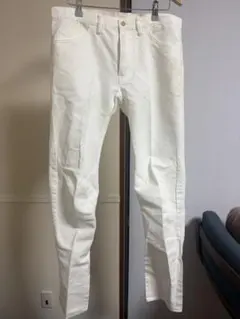 BALMAINホワイトデニムパンツ バイカー rick dior - メルカリ