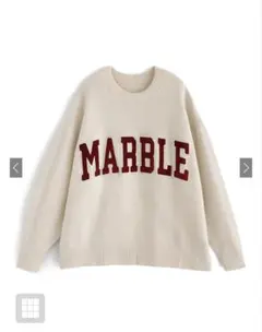 ロゴサガラ刺繍ニットトップス【an1308］ GRL