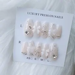 シアーラメピンク フレンチガーリー キラキラ y2k量産型 韓国ネイル