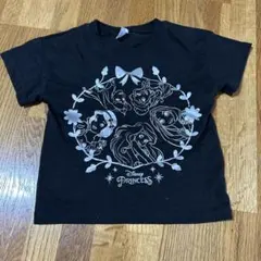 Disney プリンセス Tシャツ 半袖 黒