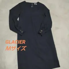 断捨離中　GLACIER Mサイズ 黒 長袖ワンピース　フォーマル