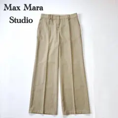 Max Mara STUDIO ワイドパンツ スラックス 羊毛 センタープレス Max Mara STUDIO ワイドパンツ スラックス 羊毛 センタープレス - メルカリ