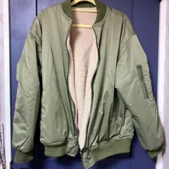 【リバーシブル】MA-1 ブルゾン カーキ