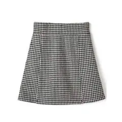 GRL グレイル インパン裏地付き千鳥柄台形ミニスカート[mei24]