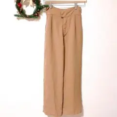 【NICE CLAUP】ブラウン　パンツ　チャックのサムネイル