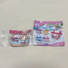 サンリオ プールバック風 ミニポーチ2 ハローキティ日焼けver