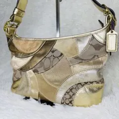 COACH コーチ パッチワーク ショルダーバッグ ハンドバッグ 2WAY
