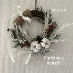 クリスマス❄︎ナチュラルドライフラワーリース