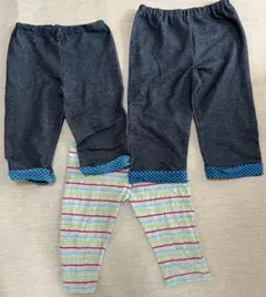 UNIQLOレギンス2枚＋avvレギンス1枚　120〜135