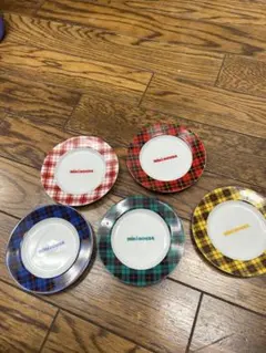 MIKI HOUSE プレート 5枚セット チェック柄のサムネイル