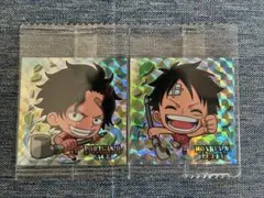 ワンピース　シール　ウエハース　log 4 GR エース　ルフィ