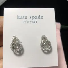 kate spade クリスタルドロップピアス