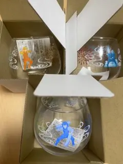 鬼滅の刃　ゆらゆらグラス　新品未使用　3点セット　我妻善逸　宇髄天元　嘴平伊之助