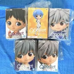 新品　エヴァンゲリヲン　Qposket フィギュア　スペシャル5個セット！