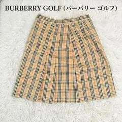 バーバリーゴルフ スカート L 美品 チェック カーキ - メルカリ