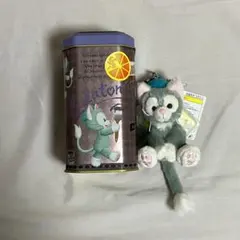 ディズニー　ジェラトーニ　缶ケース　マスコット　タグ付き