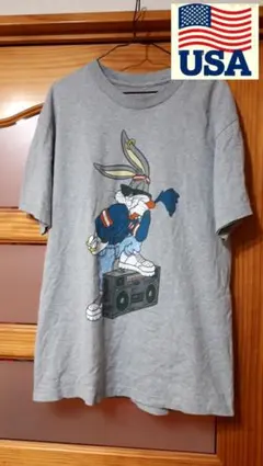 【ヴィンテージT】バックスバニー グレー Tシャツ