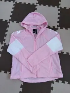 adidas フード付きナイロンパーカー ウィンドブレーカー キッズ 150cm
