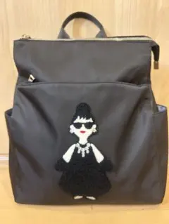 HAPPY FACEリュック黒