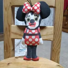 ミニーマウス ストラップ 水玉模様