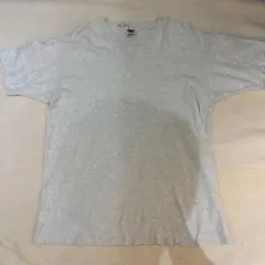 90sフルーツ オブザルームtシャツ 無地 グレー コットン　usa製