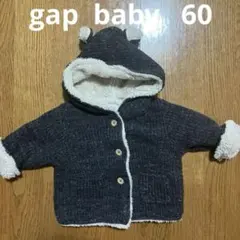 gap 裏ボア　くま耳　アウター　3-6months 60