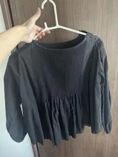 l'atelier du savon ブラック トップス シャツ ブラウス 長袖のサムネイル