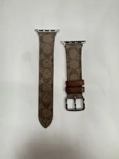 COACH ブラウンレザー Apple Watchバンド 20mm