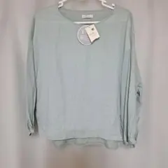 earth ミントグリーン 長袖Tシャツ Fサイズ