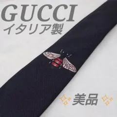 GUCCI ネクタイ　ブラック　黒　ビー　蜂　ワンポイント　ゴールド　金 GUCCI ネクタイ ブラック 黒 ビー 蜂 ワンポイント ゴールド 金 - メルカリ