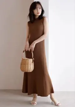 anuans セミマーメードニットワンピース