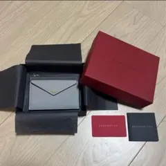 極美品BONAVENTURAジップウォレット シュリンクレザー折り財布 箱