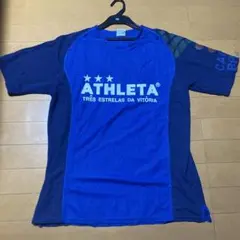 ATHLETA 青シャツ　Lサイズのサムネイル