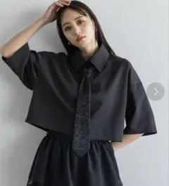 【新品タグ付き】hare ハレ ジャガードネクタイSETシャツのサムネイル