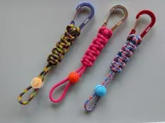 カラフルボトルホルダー3個セット　パラコード製