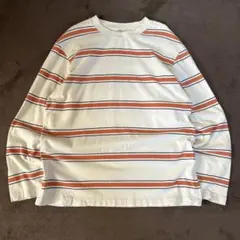 y2k uniqlo ロンt 太ボーダー　短丈　cboy 00s fashion