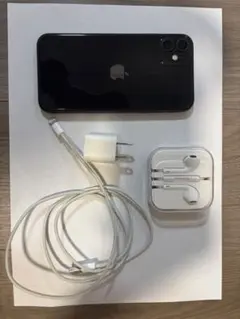Apple iPhone 11 ブラック 本体 充電器付き