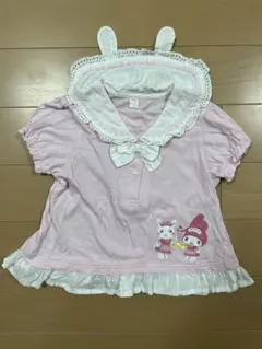 クーラクール うさ耳 セーラー Tシャツ マイメロディコラボ ピンクのサムネイル