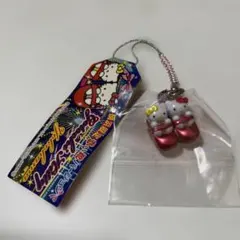 ハローキティ 横浜赤い靴バージョンストラップ 根付け サンリオ レア