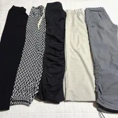 レディース カーゴパンツ　イージーパンツ　5点セット