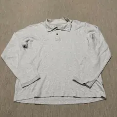 エディーバウアー 長袖ポロシャツ L 杢グレー メンズ 美品