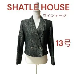 ♦︎シャトルハウス　フォーマルジャケット　13号　緑　ゴールドボタン