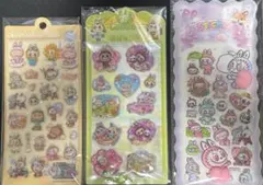 水シール 立体3Dシール お尻シール シャカシャカシール ラブブ 3枚セット